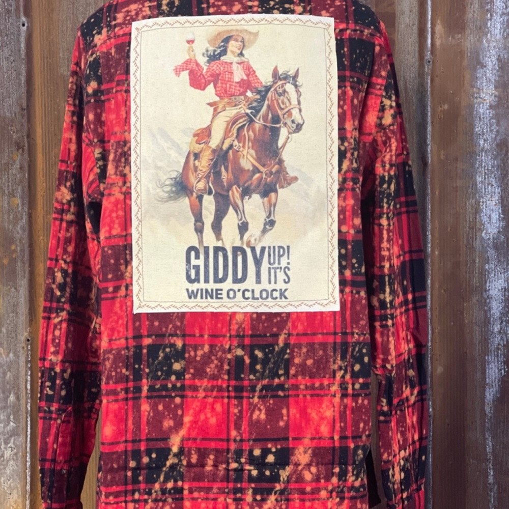 ANGRY MINNOW  DISTRESSED BERRY RED AND BLACK FLANNEL shirt. XXXL.  BRAND NEW
